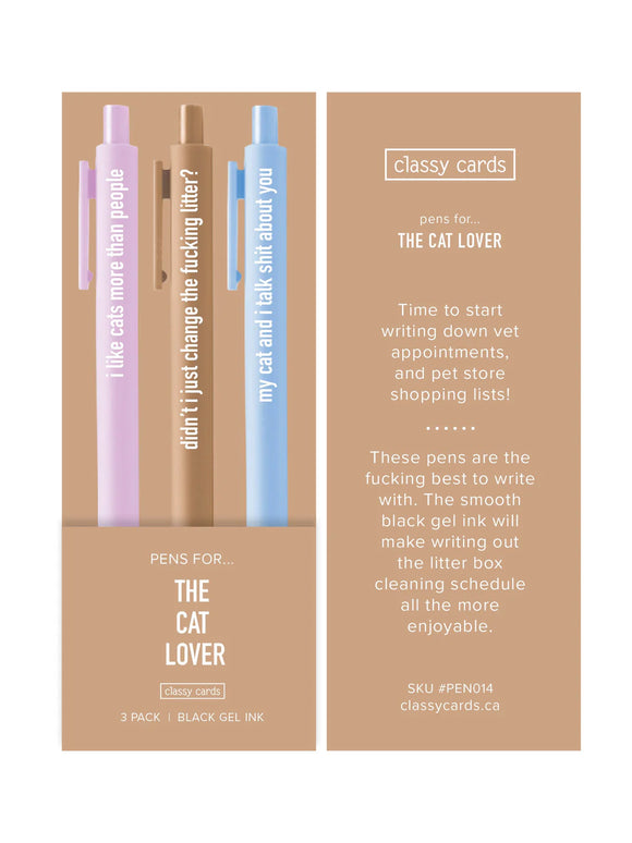 Cat Lover Pens