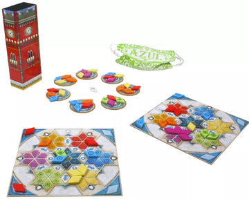 Azul: Summer Pavilion Board Game - Azul Summer Pavilion board game with colorful handmade tiles, unique Canadian gift set.