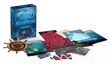 Escape from the Aquarium - Escape from the Aquarium wooden puzzle with marine theme, handmade unique Canadian gift for kids aged 6 plus.