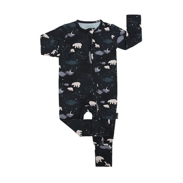 Footless Sleeper with Fold-over Cuffs - Polar Bears (Belan. J)