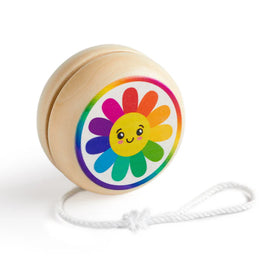 Rainbow Daisy Wooden Yo-Yo - 0