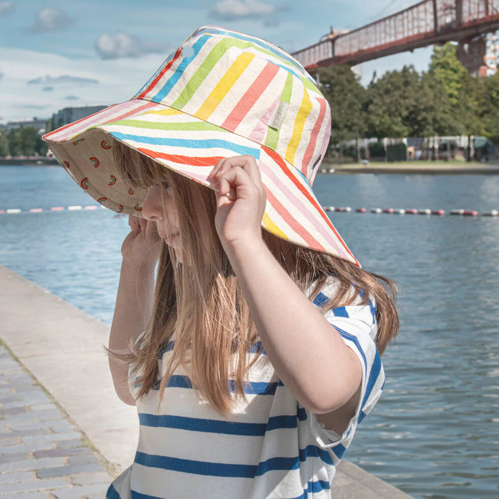 Rainbow Stripe Sun Hat