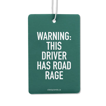 Road Rage Air Freshener - This Driver Has Road Rage," Canadian gift accessory.