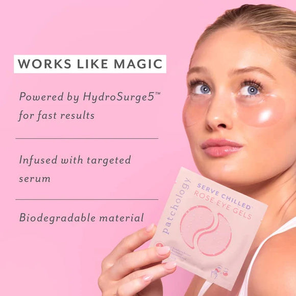Serve Chilled Rose Hydrating Eye Gels - 30 Pair