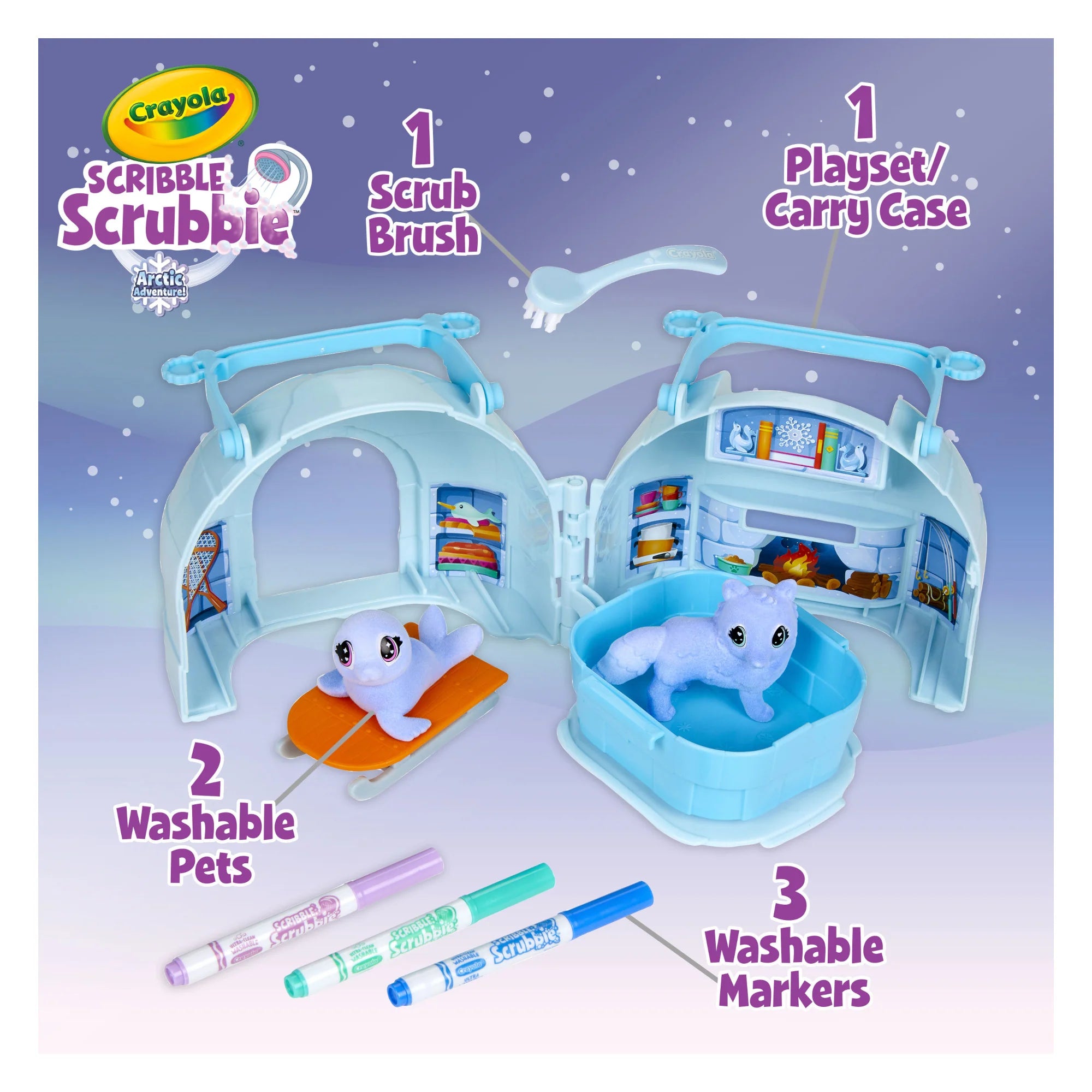 Scribble Scrubbie Pets Arctic Igloo Playset