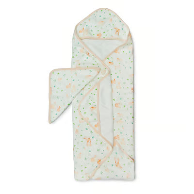 Muslin Hooded Towel Set - Bunny Meadow