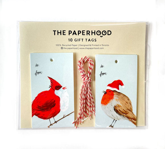 Winter Birds Gift Tag Set | The Paperhood