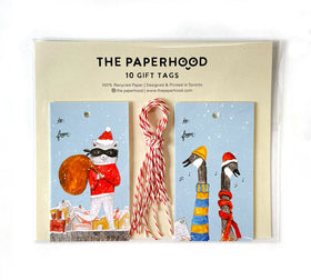 Holiday Raccoon & Geese Gift Tag Set | The Paperhood