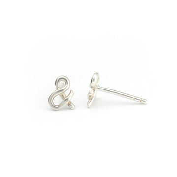 Bronze Ampersand Studs | Marmalade Designs - Handmade Canadian bronze ampersand stud earrings, unique gift accessory.