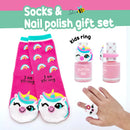 socks & nail polish gift set - Unicorn-1