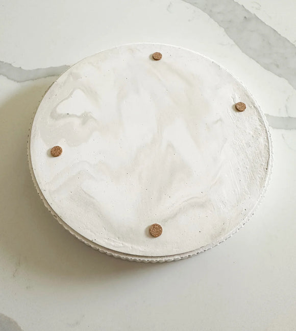 Lynn & Liana Fluted Round Tray