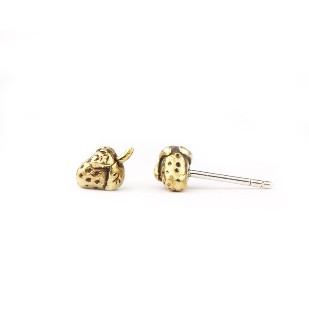 Silver Strawberry Studs | Marmalade Designs - 0