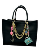 Mini Purse Charm in Blue-3