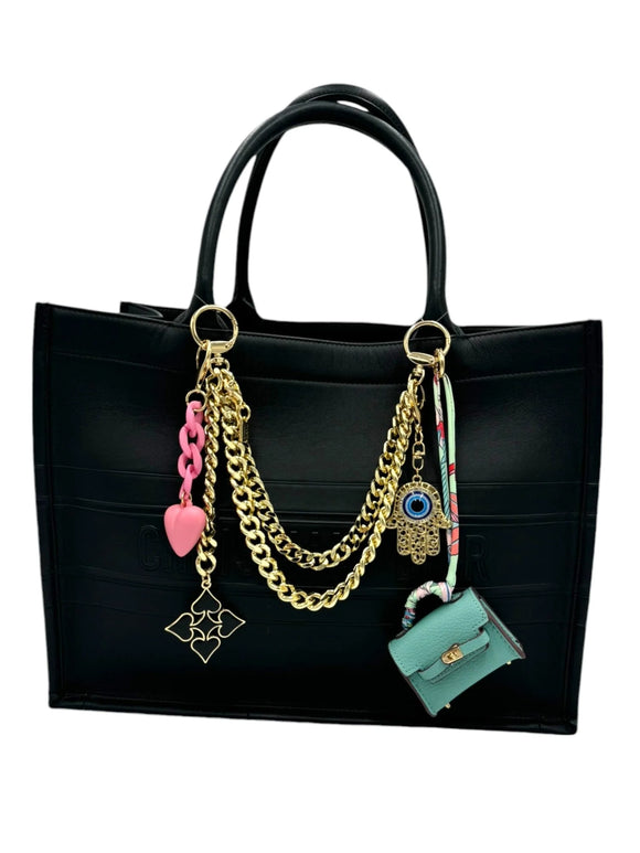 Mini Purse Charm in Blue