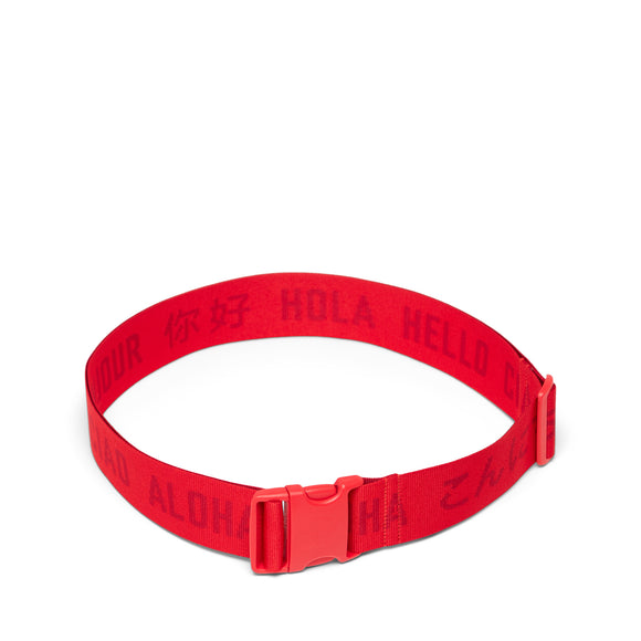 Herschel Luggage Belt in Goji Berry Tonal