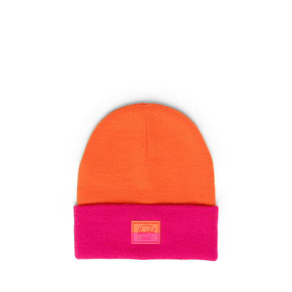 Herschel Elmer 2-Tone Beanie in Flame/Fuchsia Purple