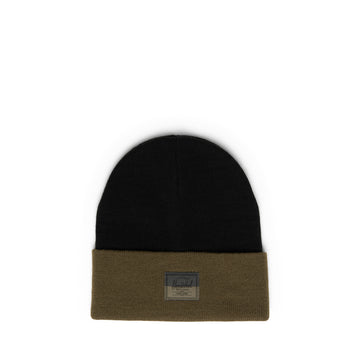 Herschel Elmer 2-Tone Beanie in Volcanic Ash/Ivy Green