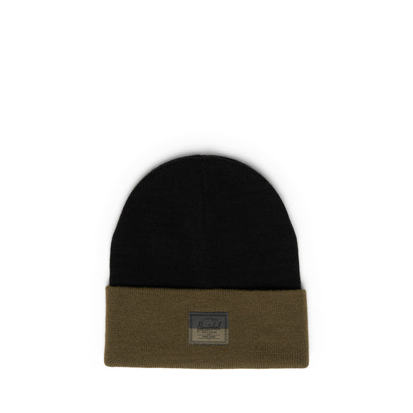 Herschel Elmer 2-Tone Beanie in Volcanic Ash/Ivy Green