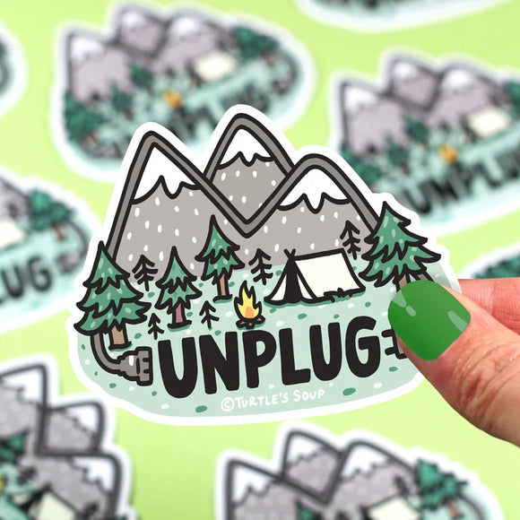 Unplug Vinyl Sticker
