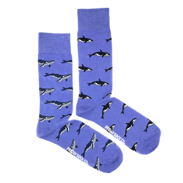 Men's Humpback Whale & Orca Socks