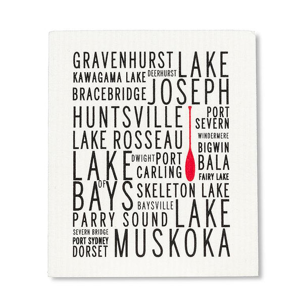 Muskoka Lakes Dishcloths. Set of 2