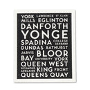 Toronto Streets Dishcloths. Set of 2-3