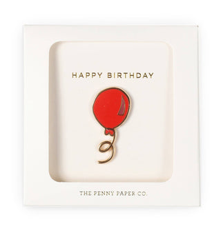 Happy Birthday Balloon | Enamel Pin Boxed Gift Set