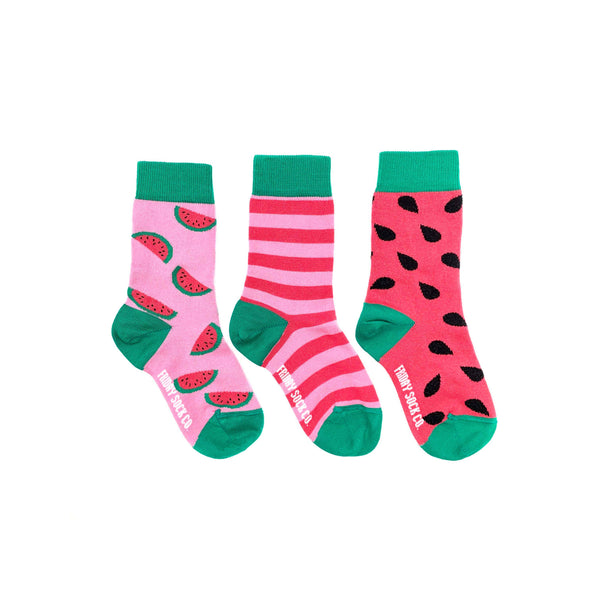 Toddler/Infant socks with watermelon pattern