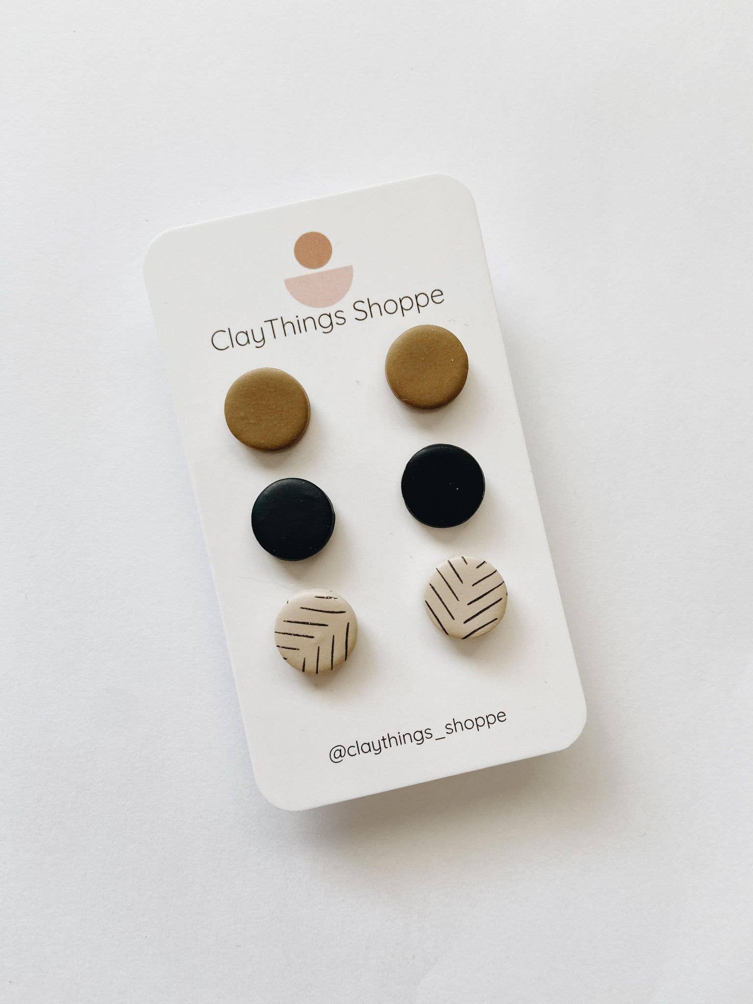 Neutral Stud Pack | ClayThings Shoppe