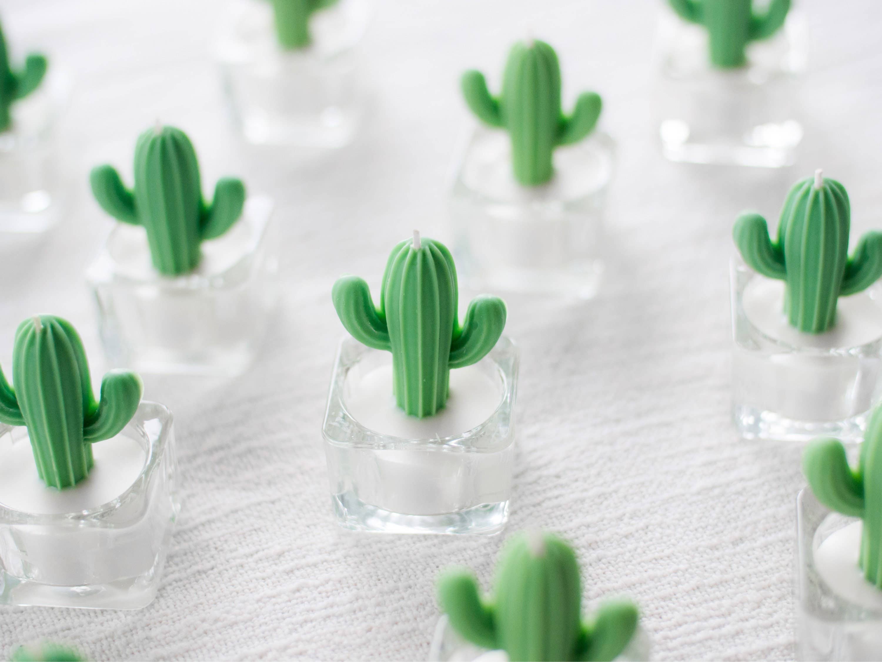 Cactus Tealight Candles | Soy Wax Blend