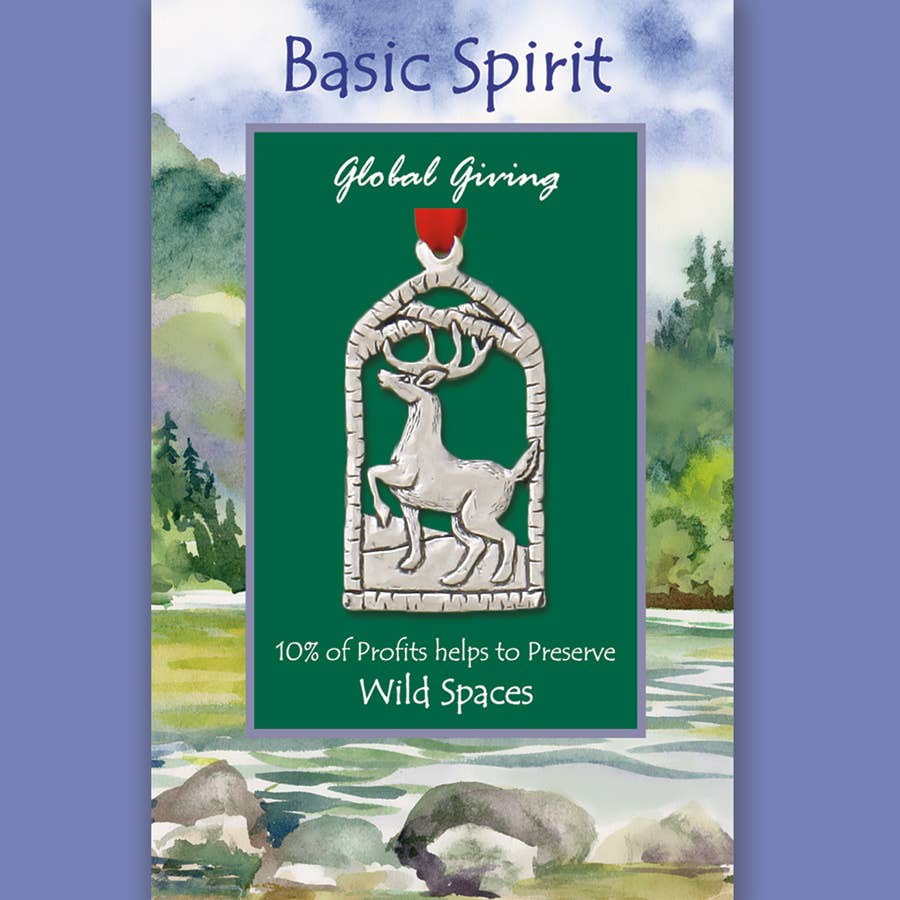 Reindeer Wild Spaces Global Giving Ornament