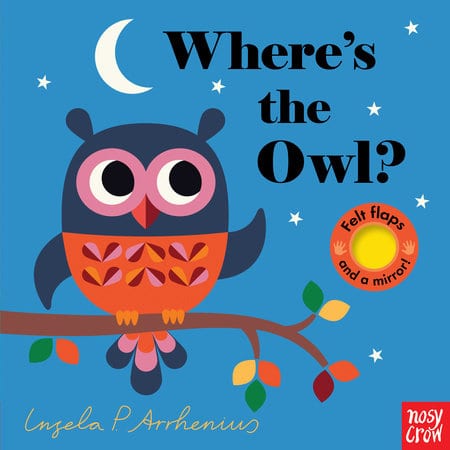 Where's the Owl? children's board book with felt flaps 