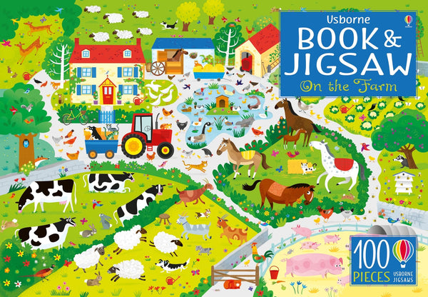 Usborne Book and Jigsaw On the Farm (100pcs)