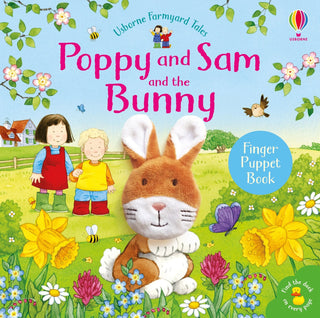 Poppy and Sam and the Bunny -finger puppet book