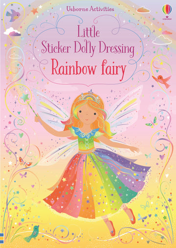 Little Sticker Dolly Dressing Rainbow Fairy (Sticker Book) - Little Sticker Dolly Dressing Rainbow Fairy book with colorful fairy dress and pastel background, perfect unique gift.