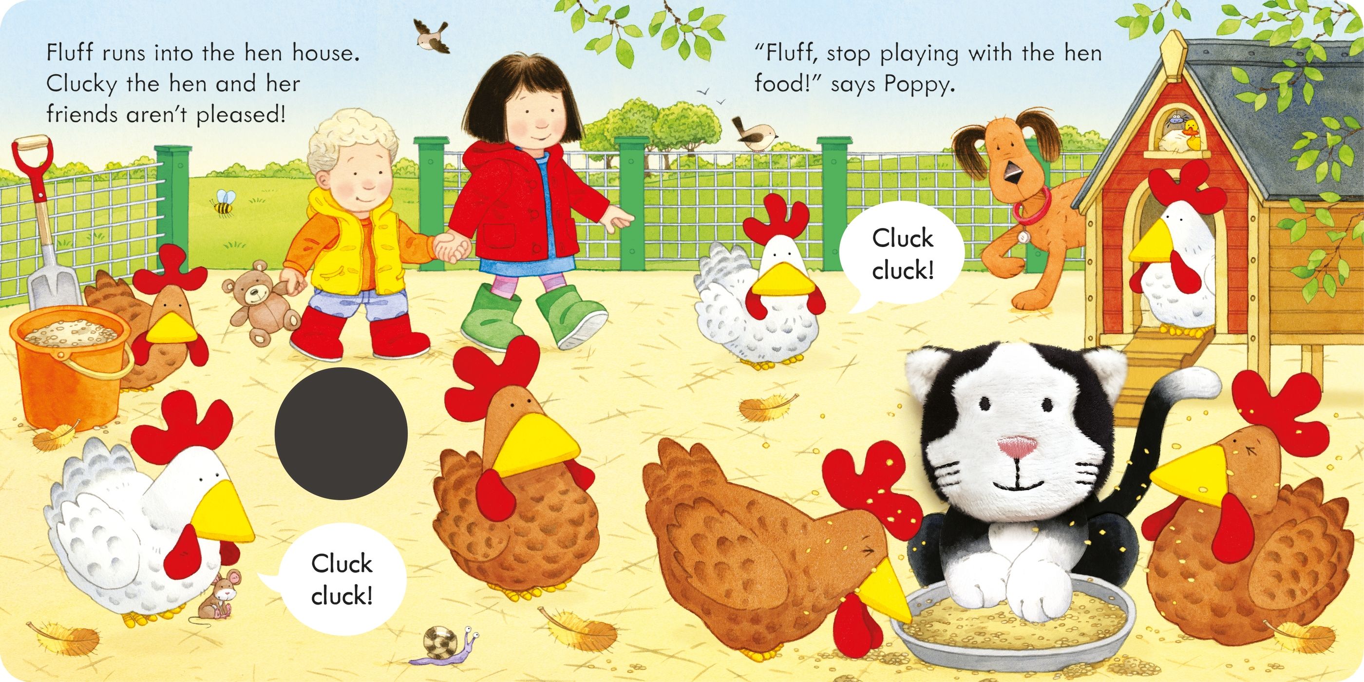 Poppy and Sam and the Kitten (Finger Puppet Book)