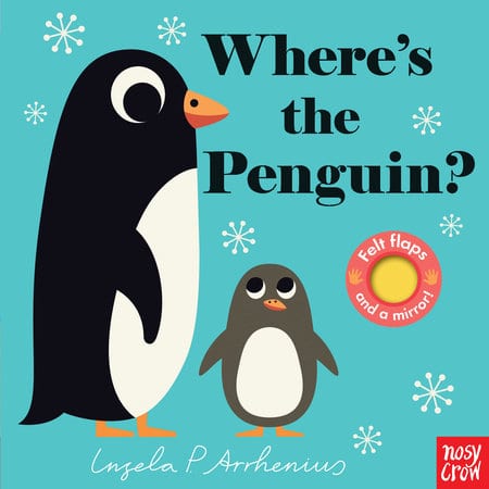 Where's the penguin? children's board book with felt flaps 