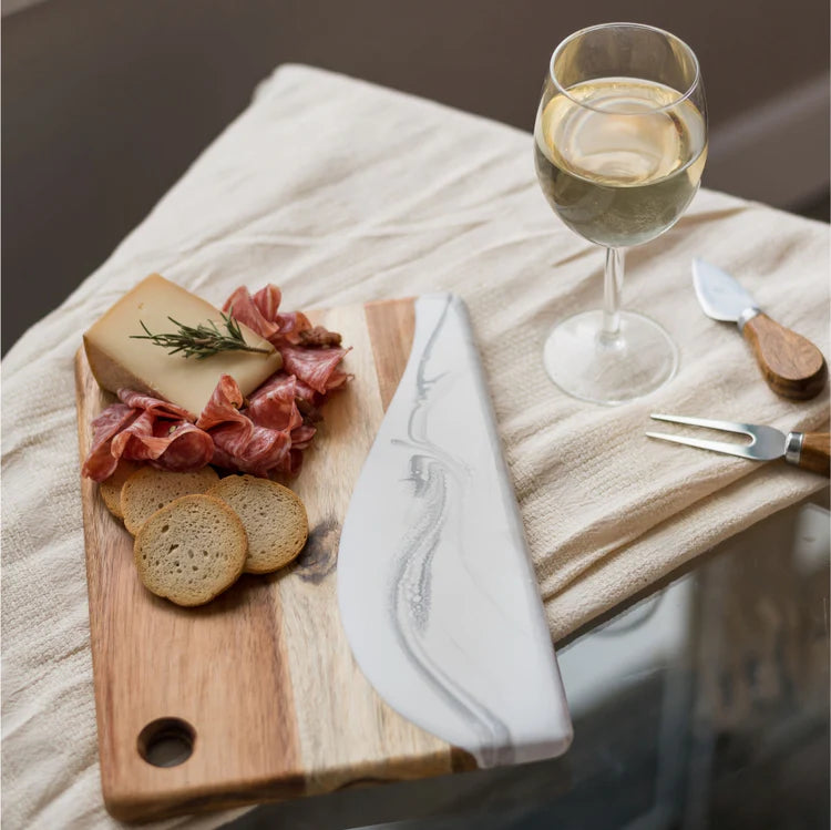  Lynn & Liana Small Cheeseboard (8 x 11") - Marble