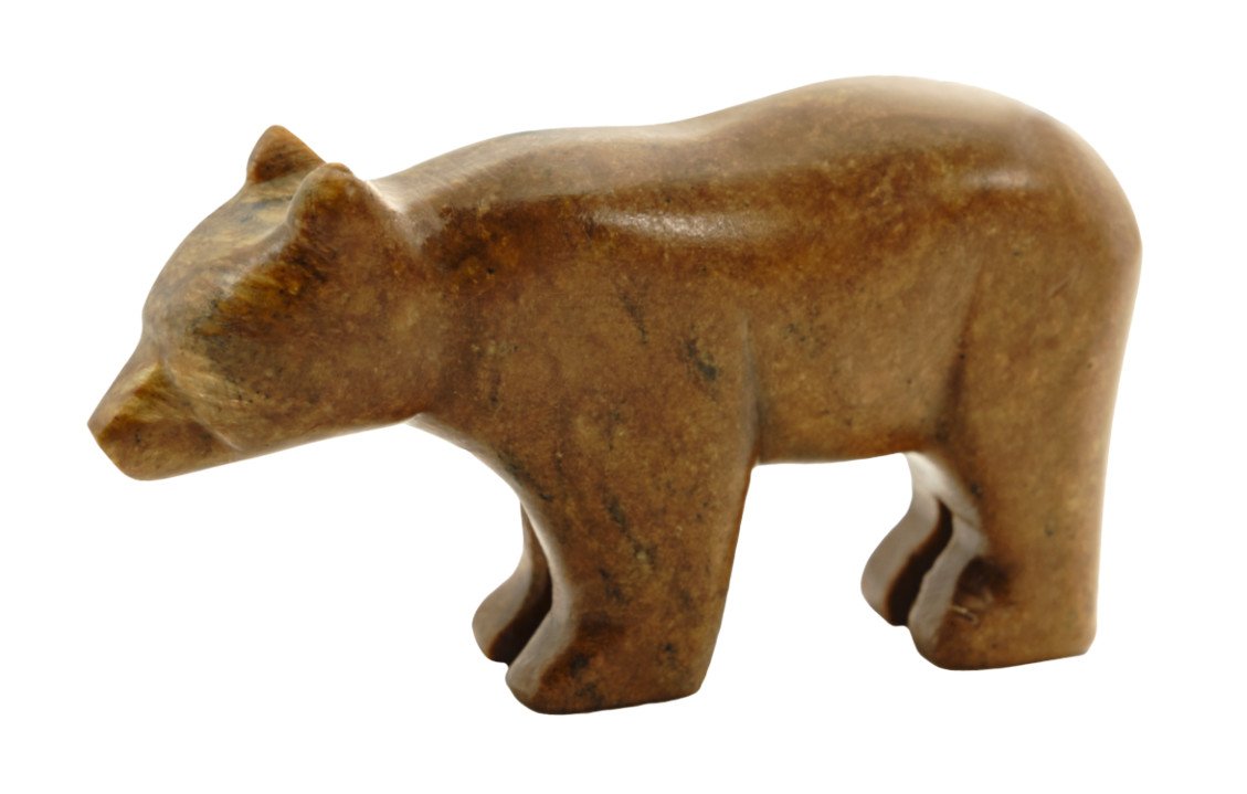 The finished bear statue