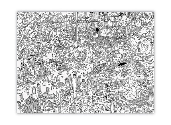  Giant Colouring Poster (Day at the Gardens)