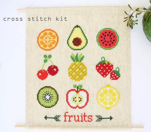 Fruit Sampler Cross Stitch Kit