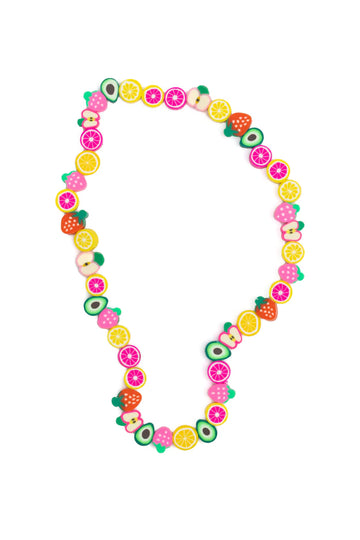 Fruity Tooty Necklace - Handmade Canadian kids’ necklace with colorful fruity beads, unique gift accessory.