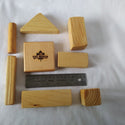 Wood Building Blocks Set for Kids - 40 Pieces