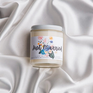 Just Married Candle - Desert Blossom