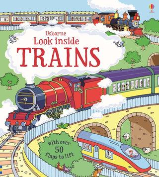 Look Inside Trains - Lift-the-flap children's book