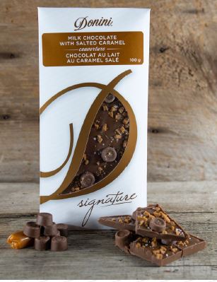 Gourmet Milk Chocolate Bar with Salted Caramel