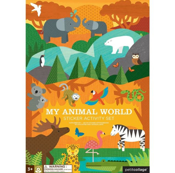 My Animal World Sticker Activity Set (Petit Collage)