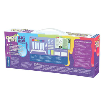 Ooze Labs: Big Box of Science - Ooze Labs Big Box of Science kit packaging in purple with test tubes and experiment illustrations, unique Canadian gift.