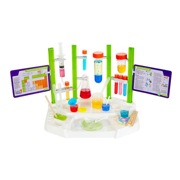 Ooze Labs Chemistry Station - Ooze Labs Chemistry Station kid’s toy with colorful test tubes and experiment cards, unique Canadian handmade gift.