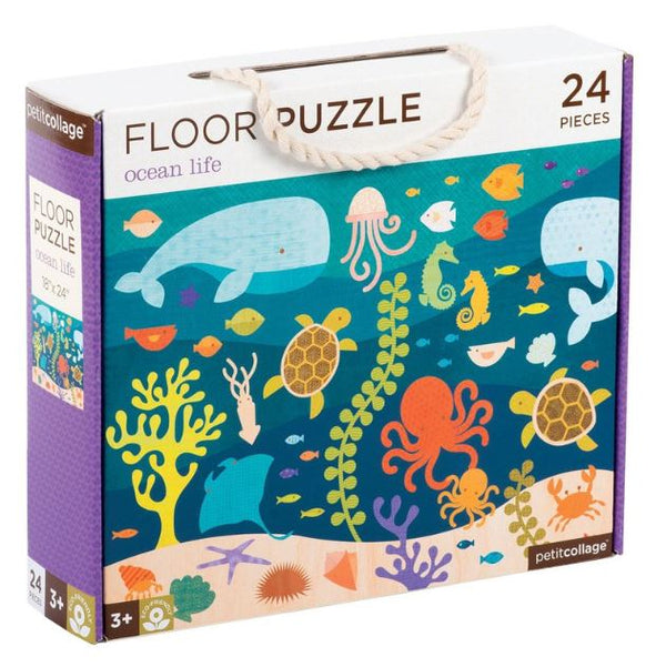 Ocean Life 24-Piece Floor Puzzle (Petit Collage)